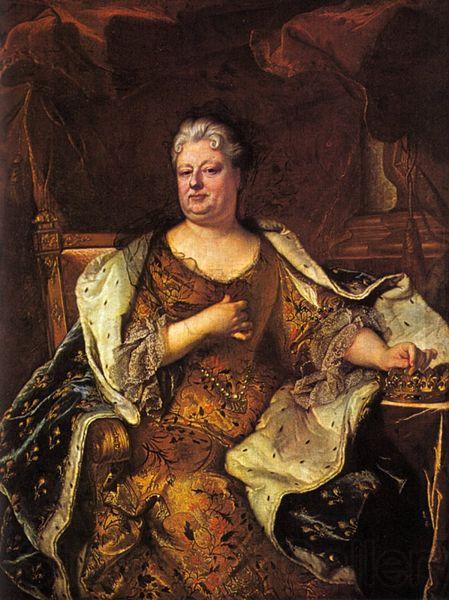 Hyacinthe Rigaud Duchess of Orleans Spain oil painting art